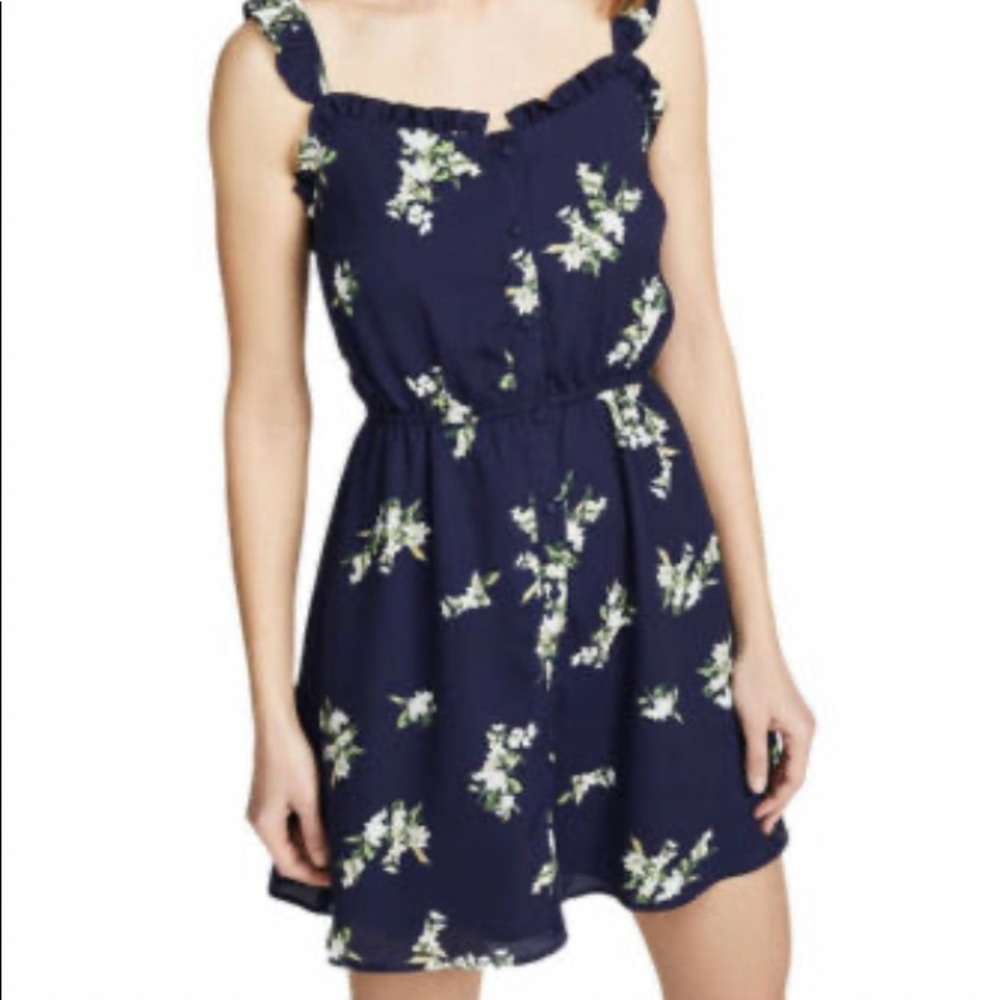 Cupcakes & Cashmere navy floral dress